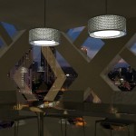 Elegant Light Shade Created from Recycled Drink Boxes by Designer Ed Chew