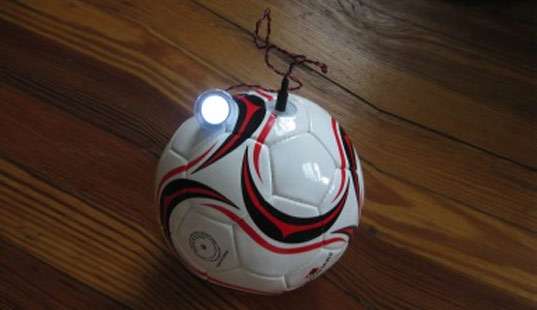 the socckect - soccer ball power generator