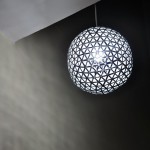 Elegant Light Shade Created from Recycled Drink Boxes by Designer Ed Chew